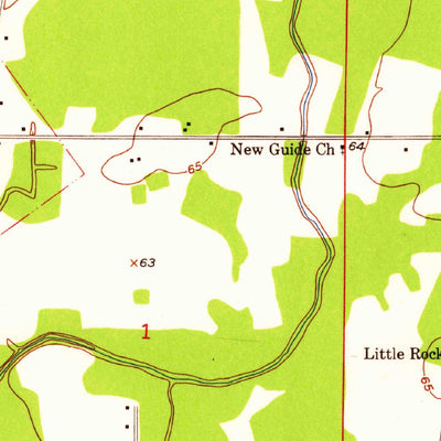 United States Geological Survey Comite, LA (1953, 24000-Scale) digital map