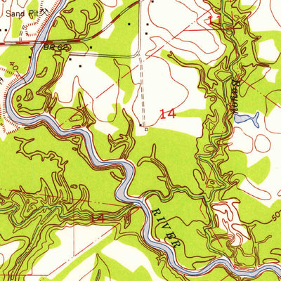 United States Geological Survey Comite, LA (1953, 24000-Scale) digital map