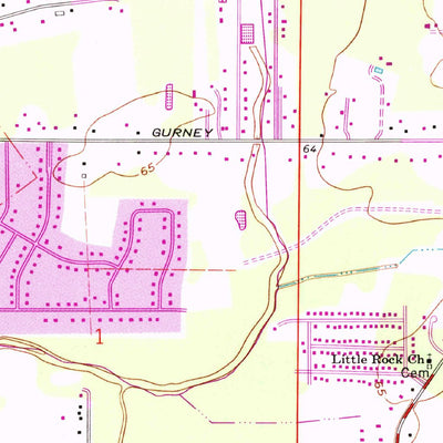 United States Geological Survey Comite, LA (1962, 24000-Scale) digital map