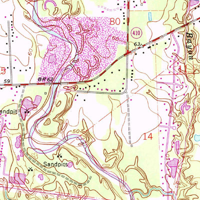 United States Geological Survey Comite, LA (1962, 24000-Scale) digital map