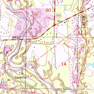 United States Geological Survey Comite, LA (1996, 24000-Scale) digital map