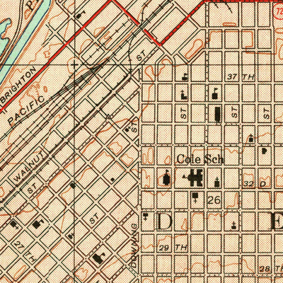 United States Geological Survey Commerce City, CO (1950, 24000-Scale) digital map