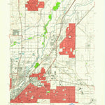 United States Geological Survey Commerce City, CO (1957, 24000-Scale) digital map