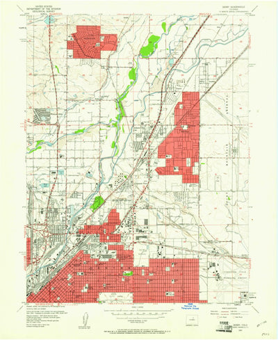 United States Geological Survey Commerce City, CO (1957, 24000-Scale) digital map