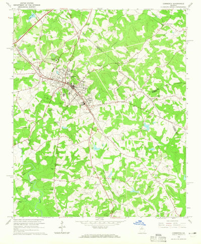 United States Geological Survey Commerce, GA (1964, 24000-Scale) digital map