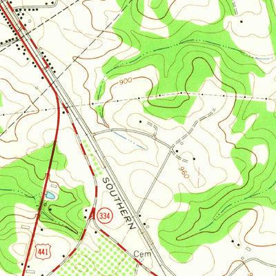 United States Geological Survey Commerce, GA (1964, 24000-Scale) digital map