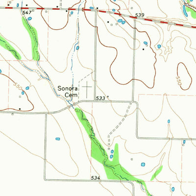 United States Geological Survey Commerce North, TX (1964, 24000-Scale) digital map