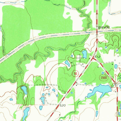 United States Geological Survey Commerce South, TX (1964, 24000-Scale) digital map