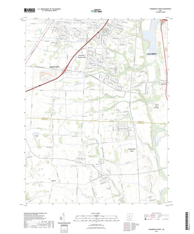 United States Geological Survey Commercial Point, OH (2023, 24000-Scale) digital map