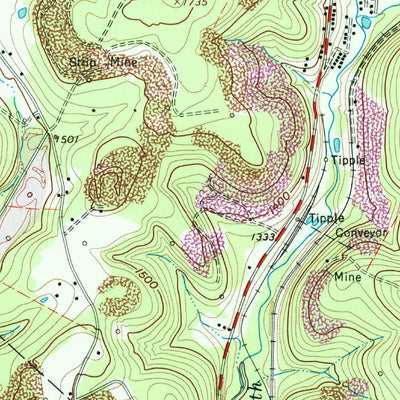 United States Geological Survey Commodore, PA (1961, 24000-Scale) digital map