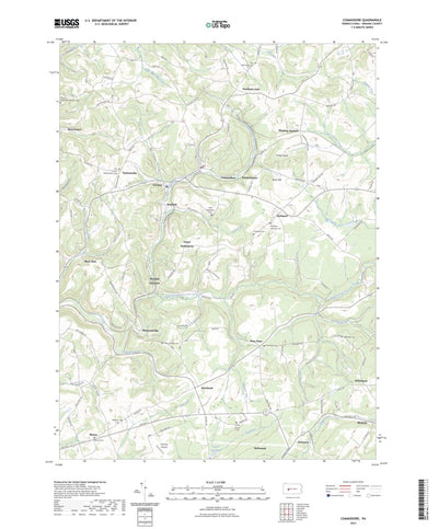 United States Geological Survey Commodore, PA (2023, 24000-Scale) digital map