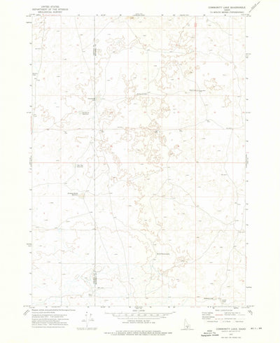 United States Geological Survey Community Lake, ID (1972, 24000-Scale) digital map