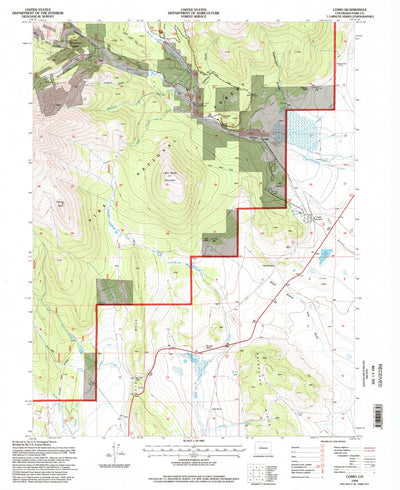 United States Geological Survey Como, CO (1994, 24000-Scale) digital map