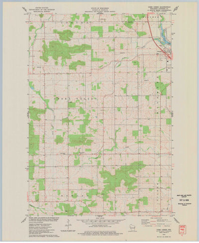 United States Geological Survey Como Creek, WI (1975, 24000-Scale) digital map