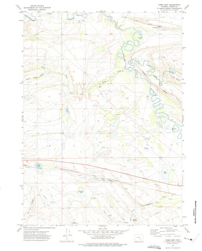 United States Geological Survey Como East, WY (1971, 24000-Scale) digital map