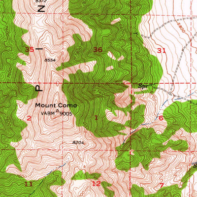 United States Geological Survey Como, NV (1957, 62500-Scale) digital map