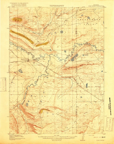 United States Geological Survey Como Ridge, WY (1918, 62500-Scale) digital map