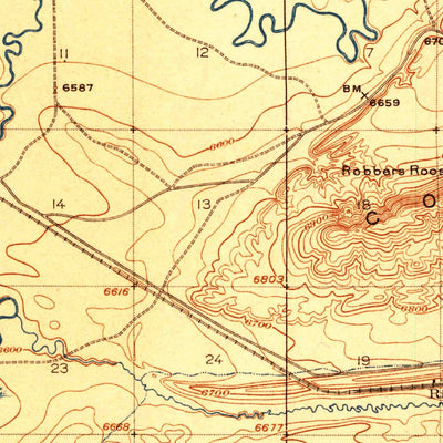 United States Geological Survey Como Ridge, WY (1918, 62500-Scale) digital map