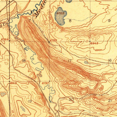 United States Geological Survey Como Ridge, WY (1918, 62500-Scale) digital map