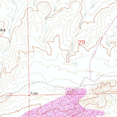 United States Geological Survey Como West, WY (1971, 24000-Scale) digital map