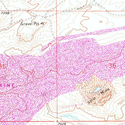 United States Geological Survey Como West, WY (1971, 24000-Scale) digital map