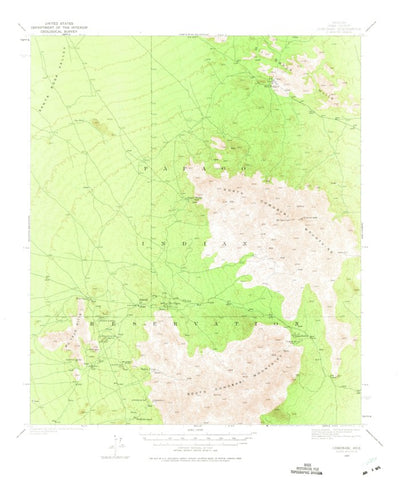 United States Geological Survey Comobabi, AZ (1937, 62500-Scale) digital map
