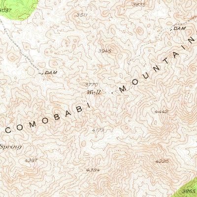 United States Geological Survey Comobabi, AZ (1937, 62500-Scale) digital map