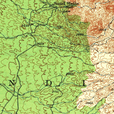 United States Geological Survey Comobabi, AZ (1942, 62500-Scale) digital map