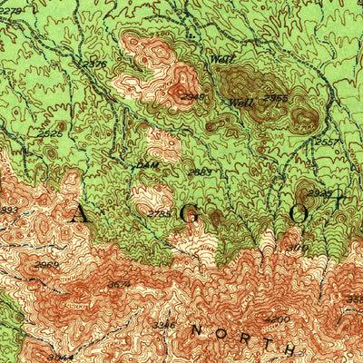 United States Geological Survey Comobabi, AZ (1942, 62500-Scale) digital map