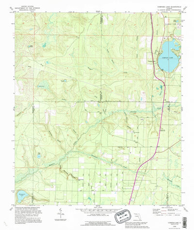 United States Geological Survey Compass Lake, FL (1994, 24000-Scale) digital map