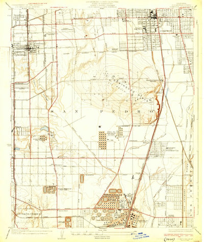 United States Geological Survey Compton, CA (1930, 24000-Scale) digital map