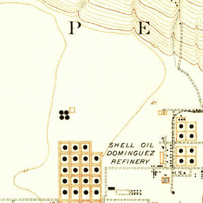 United States Geological Survey Compton, CA (1930, 24000-Scale) digital map