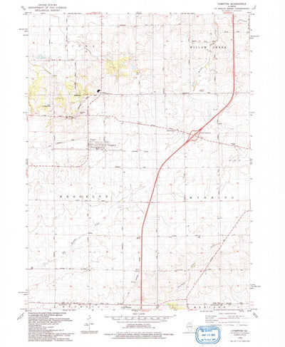 United States Geological Survey Compton, IL (1993, 24000-Scale) digital map