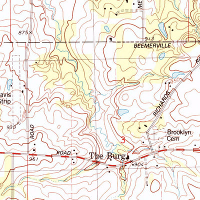 United States Geological Survey Compton, IL (1993, 24000-Scale) digital map