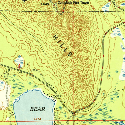 United States Geological Survey Comstock Hills, MI (1951, 24000-Scale) digital map