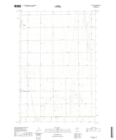 United States Geological Survey Comstock, MN (2022, 24000-Scale) digital map