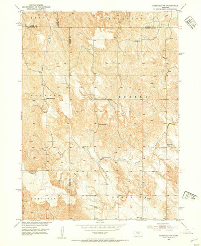 United States Geological Survey Comstock NW, NE (1952, 24000-Scale) digital map