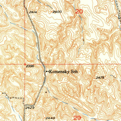 United States Geological Survey Comstock NW, NE (1952, 24000-Scale) digital map