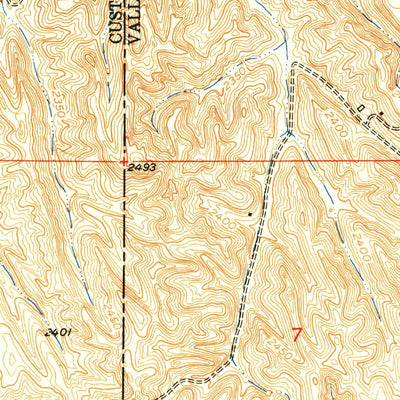 United States Geological Survey Comstock NW, NE (1952, 24000-Scale) digital map