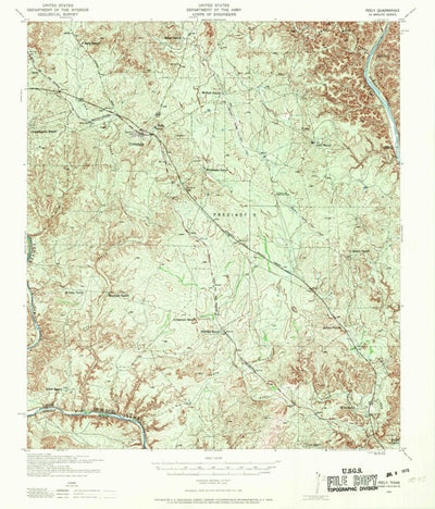 United States Geological Survey Comstock, TX (1941, 62500-Scale) digital map