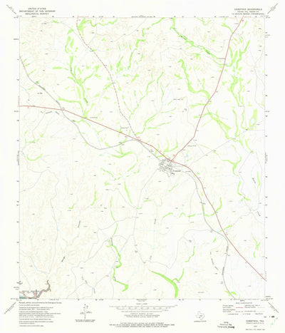 United States Geological Survey Comstock, TX (1972, 24000-Scale) digital map