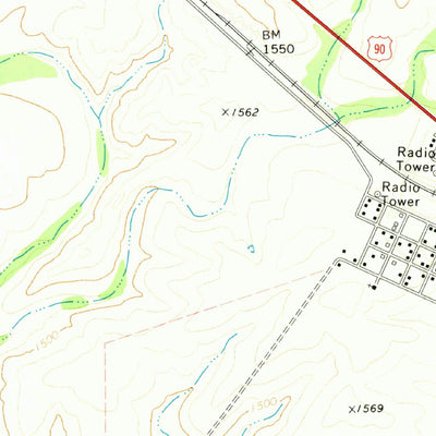 United States Geological Survey Comstock, TX (1972, 24000-Scale) digital map