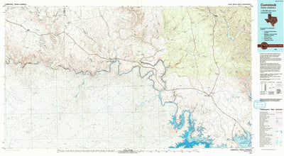 United States Geological Survey Comstock, TX (1985, 100000-Scale) digital map