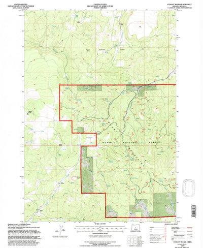 United States Geological Survey Conant Basin, OR (1992, 24000-Scale) digital map