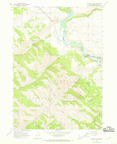 United States Geological Survey Conant Valley, ID (1966, 24000-Scale) digital map