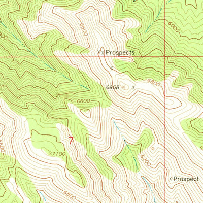 United States Geological Survey Conant Valley, ID (1966, 24000-Scale) digital map