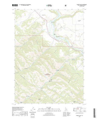 United States Geological Survey Conant Valley, ID (2020, 24000-Scale) digital map
