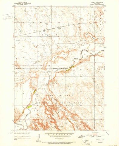 United States Geological Survey Conata, SD (1952, 24000-Scale) digital map