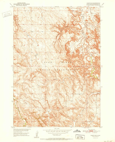 United States Geological Survey Conata SE, SD (1952, 24000-Scale) digital map