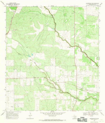 United States Geological Survey Concepcion NW, TX (1968, 24000-Scale) digital map